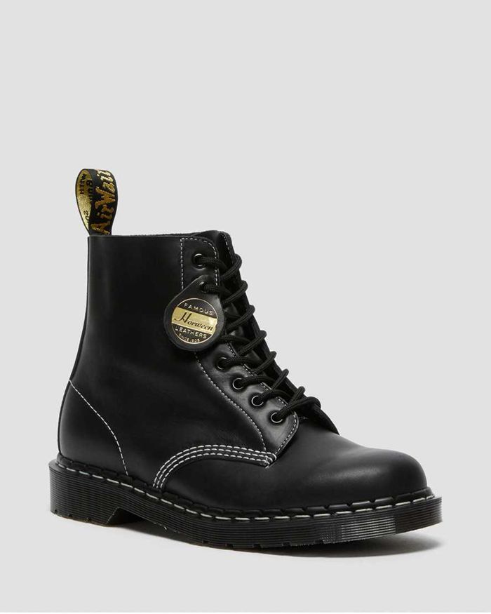 Dr Martens Vintersko Dame Svart 1460 Pascal Made In England Cavalier Læder Lace Up 7652AXQLJ